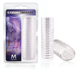 M for Men Clear Stroke Sleeve Masturbation Aid for Men 5.5 Inch Strokers - Manual
